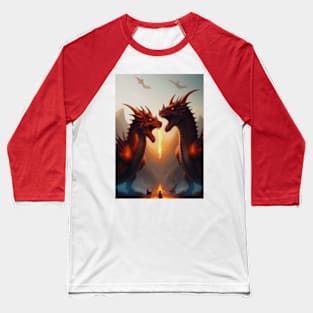 Dueling Dragons Baseball T-Shirt